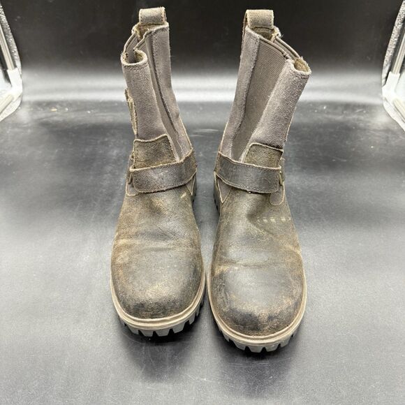 Timberland Boots Womens 6 Wheelwright Mid Pull On Bootie A195W Brown Leather - Picture 3 of 7